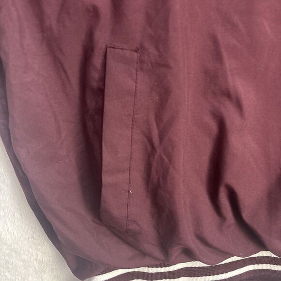 Vintage Reebok Red Skin Baseball Size XL Light Jacket Crewneck Red Gold - Picture 7 of 9